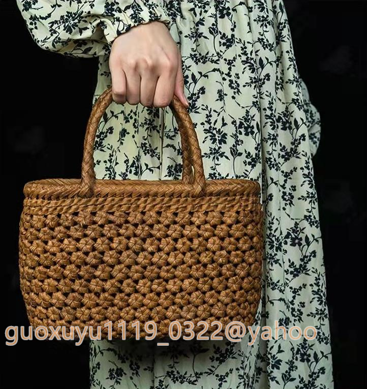 ヤフオク! - 人気美品 職人手作り良品 山葡萄かごバッグ 手編...