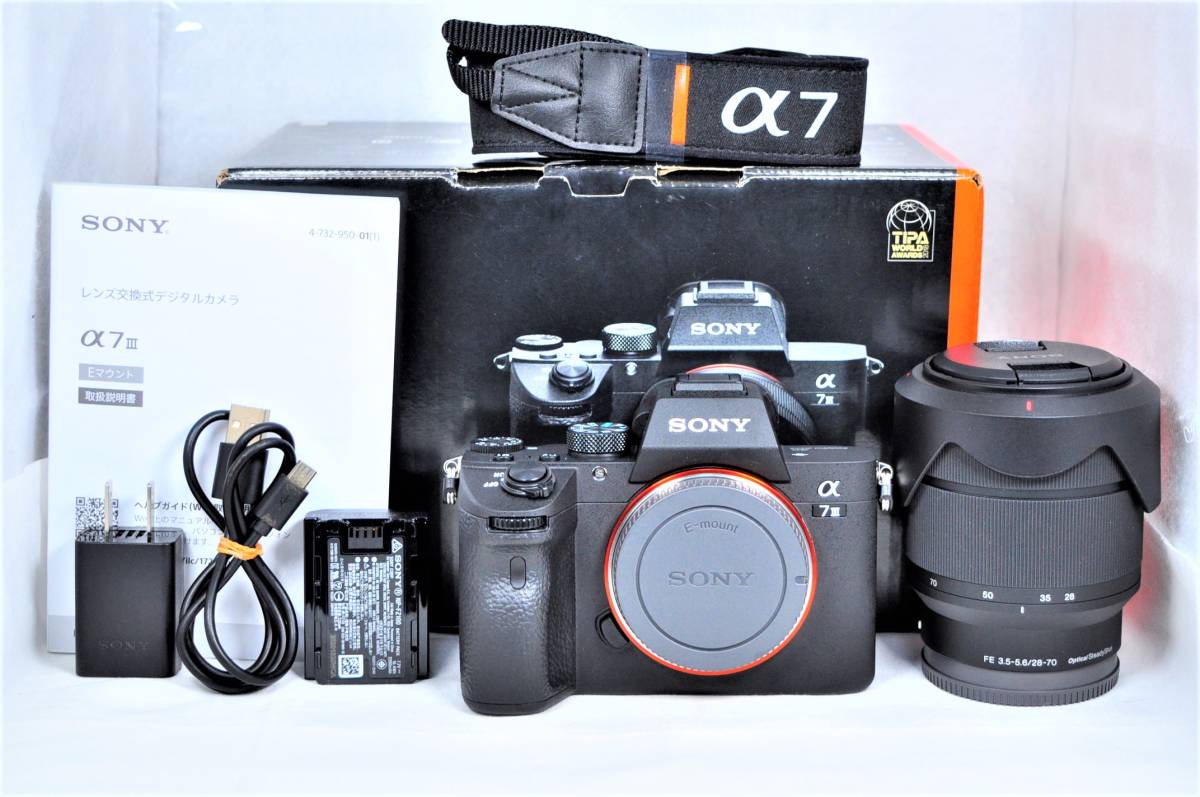 爆買い新品 SONY α7iii ILCE-7M3Kキットレンズ 1年以上の保証、他