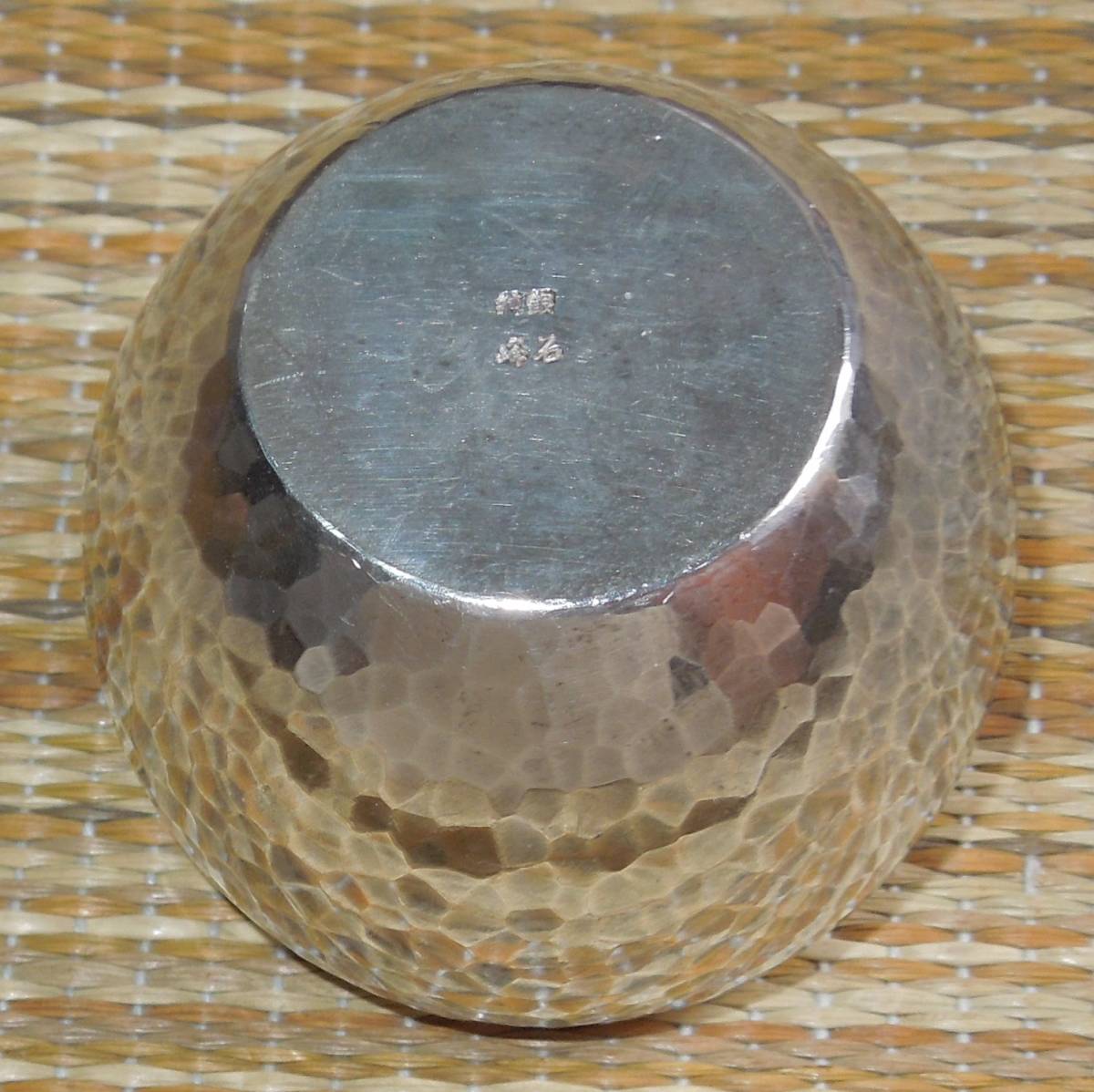 純銀・銀製 純銀 ぐい呑み 人間国宝 奥山峰石作 約87g | www