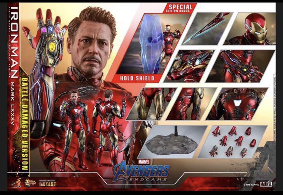 アイアンマン ホットトイズ HOTTOYS マーク85 バトルダメージ トイサピ