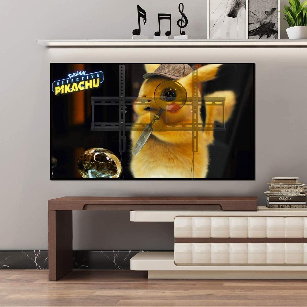 Suptek テレビ壁掛け金具 上下調節式 32-70インチ対応 LCDLED液晶テレビスタンド 15°角度調節可能 耐荷重59kg VESA規格600×400 mm MT5204_画像2