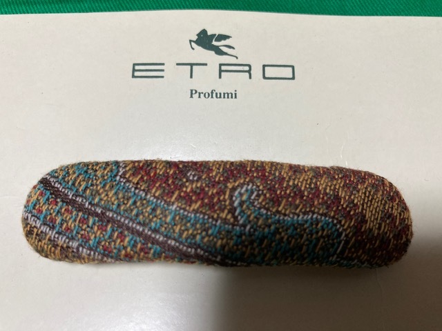 エトロ ETRO　バレッタ　ヘアアクセサリー　昔に購入したものです　イタリア製　新品　袋に破れ等あります　本体は問題ないと思います_画像1