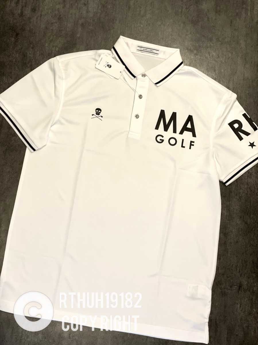 新作 MARK&LONA ポロシャツ WHITE Mサイズ 新品 残り1点 ftp.eva.gov.co
