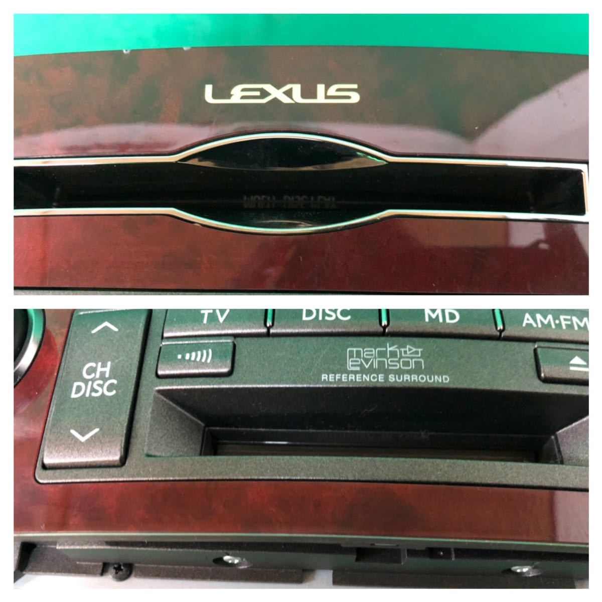 ML034 中古 レクサス LEXUS USF40 LS460 平成19年4月 純正 DVDチェンジャー 86120-50E90 オーディオ デッキ 木目調 ウッド 動作保証_画像10