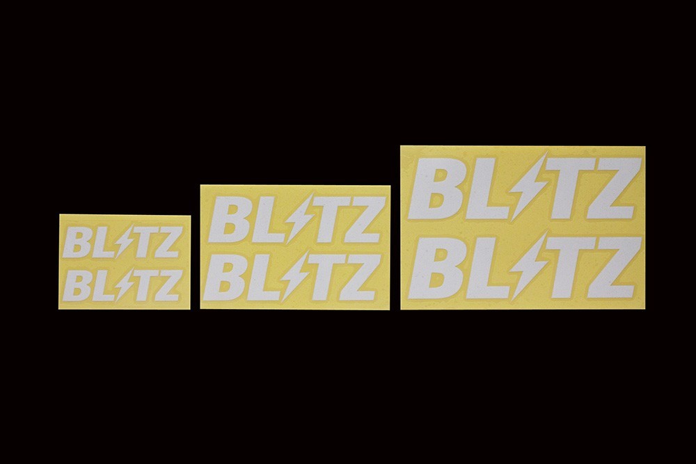【BLITZ/ブリッツ】 Logo sticker (ロゴステッカー) WHITE サイズ100mm [13975]_画像1