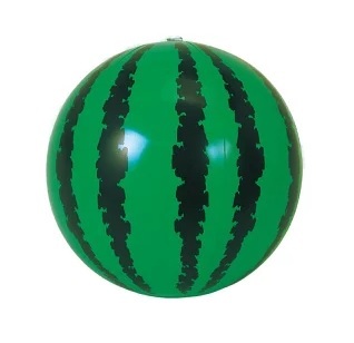 [ prompt decision ]* watermelon ball beach ball * 35cm[ diameter approximately 25cm] pool sea water .3 -years old ~ HIOKI // BN2635*