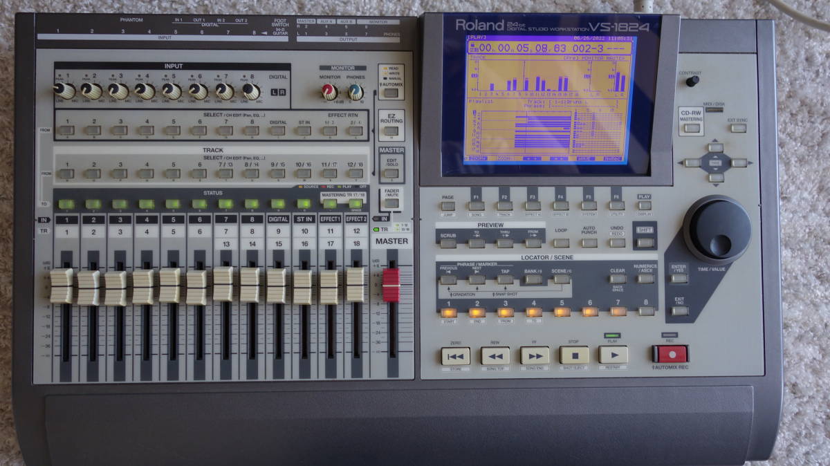 Roland マルチトラックレコーダー VS1824CD CF化済 Sandisk16GB CF