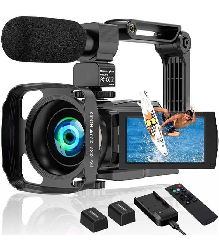 ビデオカメラ 4K WIFI vlogカメラ 48MP 60FPS 16倍ズーム YouTube
