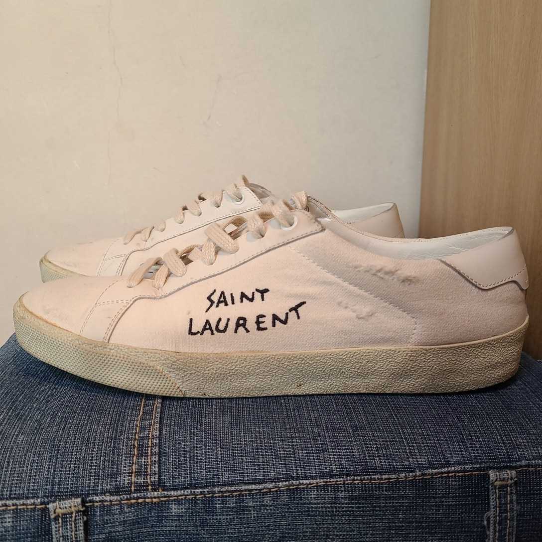SAINT LAURENT コートクラシック SL/06 スニーカー ユーズドホワイト