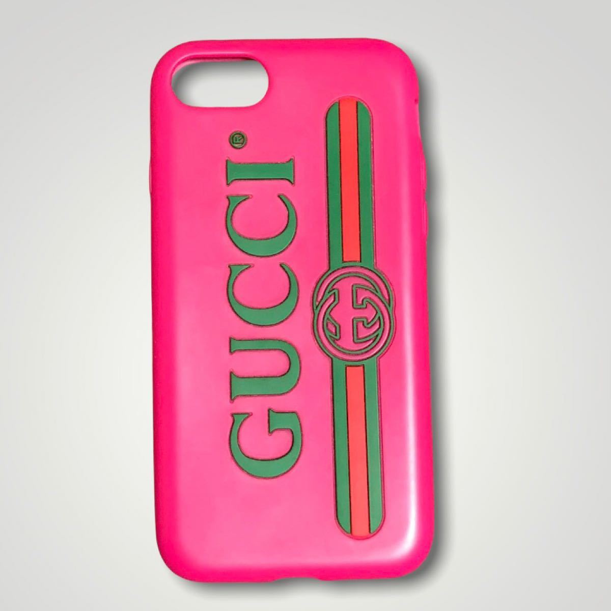 GUCCI グッチ iPhone7/8 iPhoneSE SE2 対応 iPhoneケース GG柄 正規品 中古品 ピンク 美品