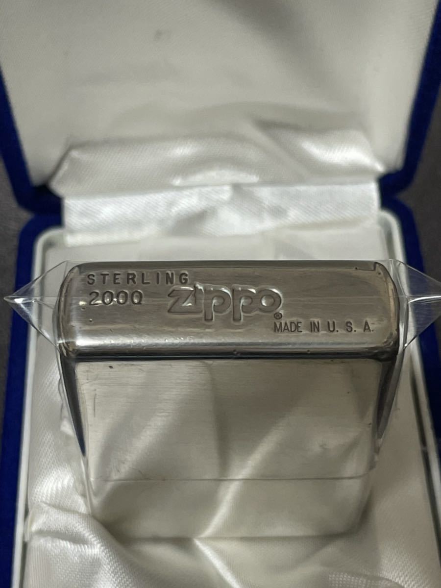 zippo スターリングシルバー ヴィンテージ 純銀 希少モデル 2000年製