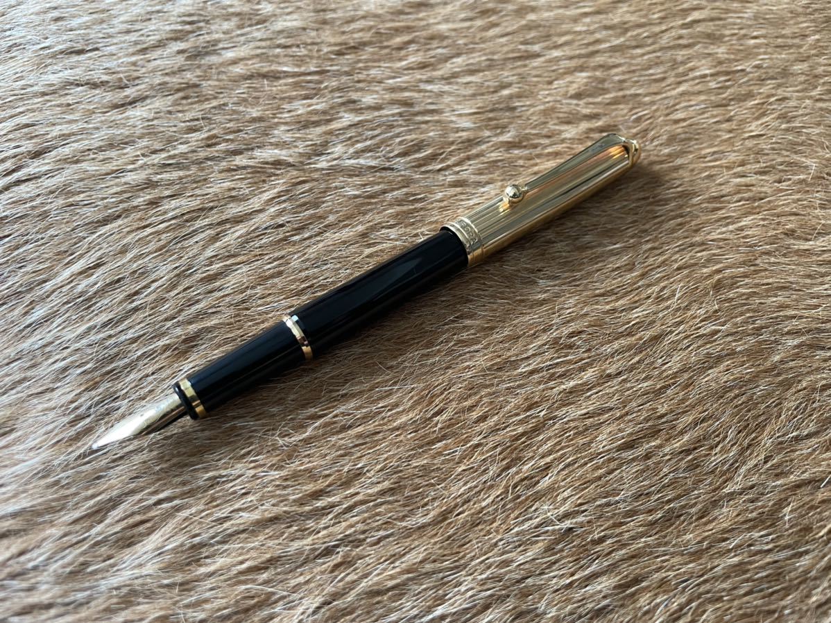 アウロラ AURORA 88 万年筆 ブラック ゴールドキャップ ペン先14k M