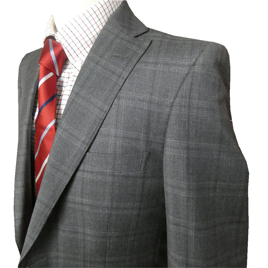 新品!Ermenegildo Zegna)の春夏秋2つボタンスーツ ミディアムグレー