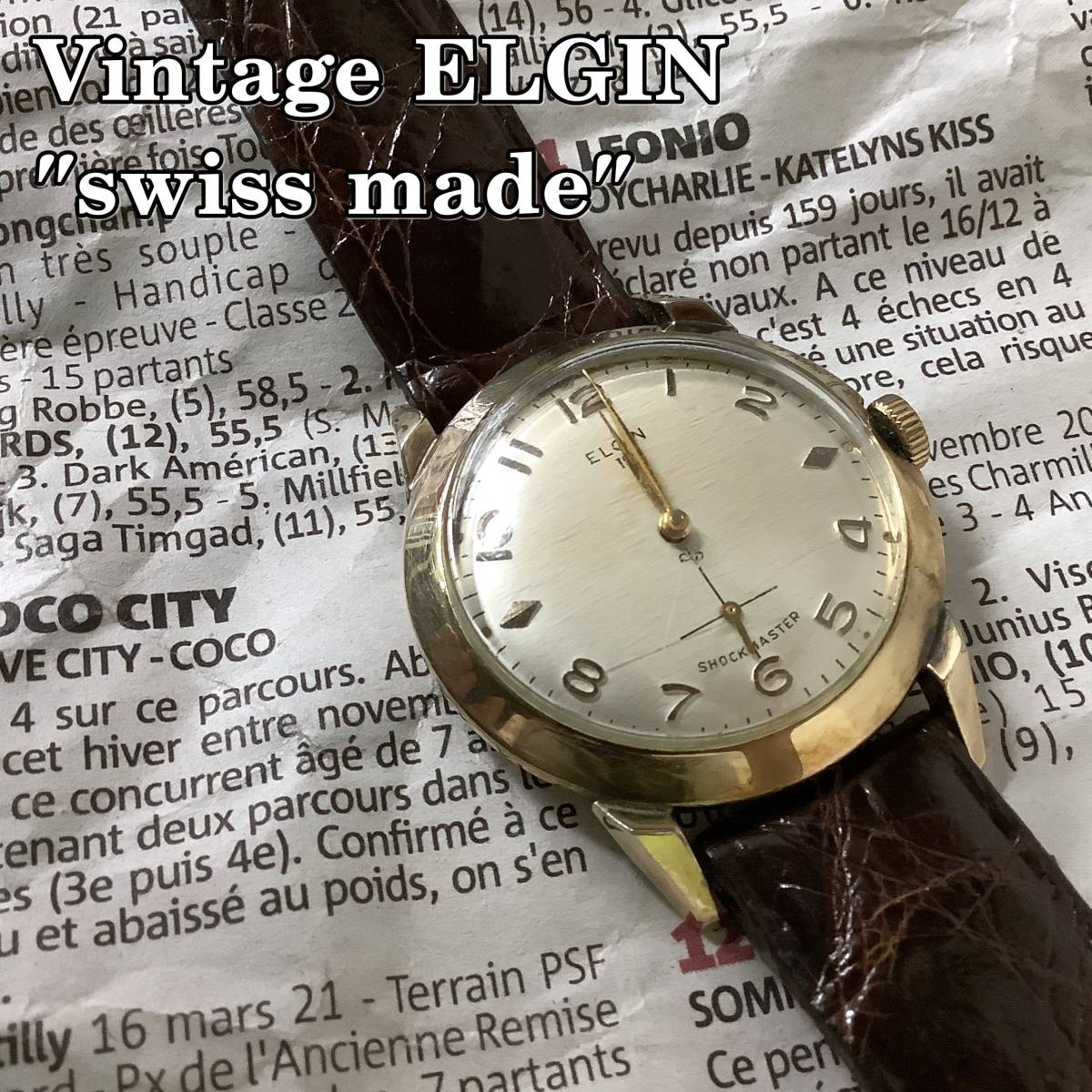 スイス製ヴィンテージ ELGIN】手巻き腕時計 - ruizvillandiego.com