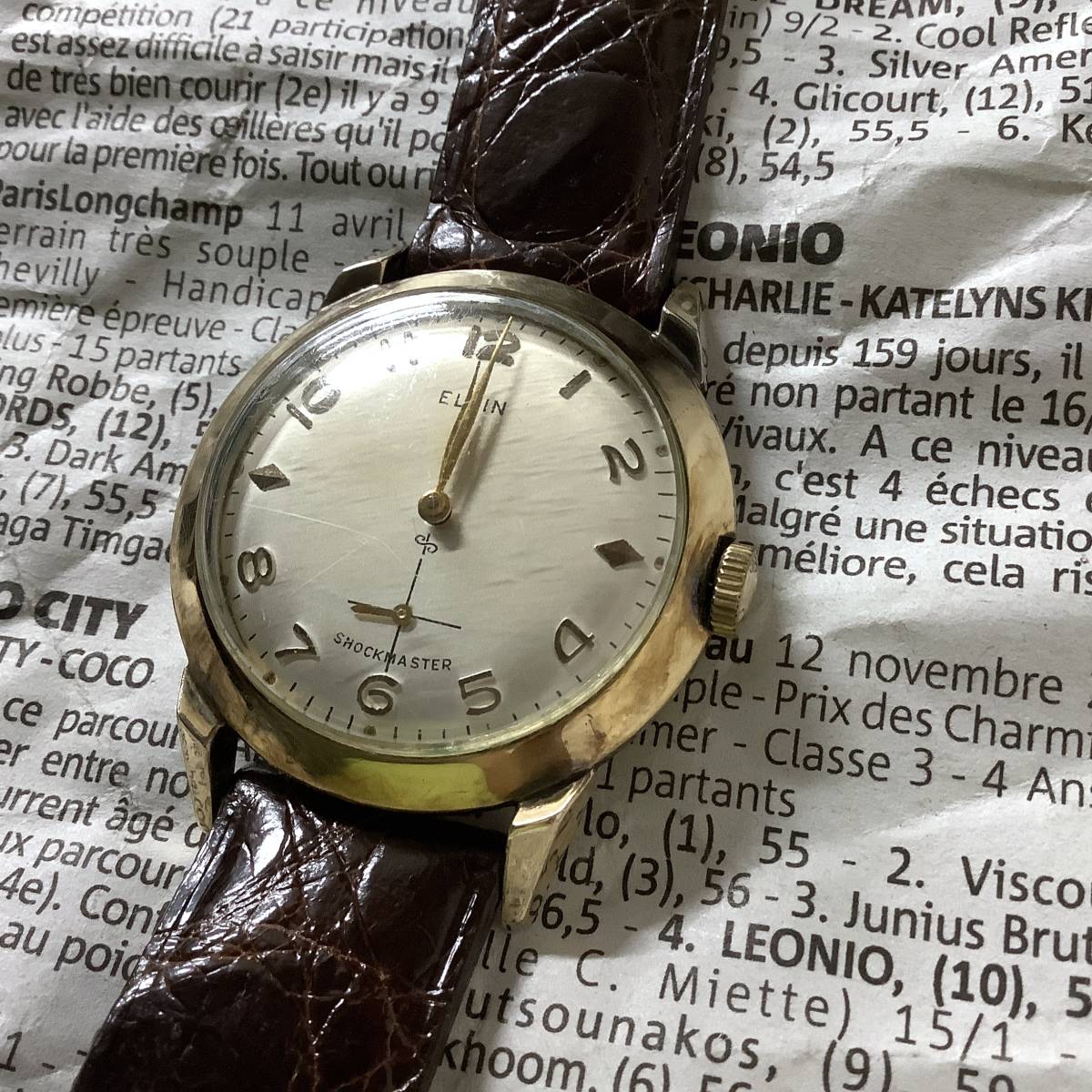 【スイス製ヴィンテージ ELGIN】手巻き腕時計_画像2