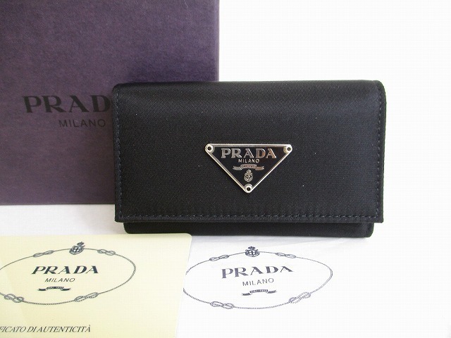 46 割引高い品質 未使用保管品 プラダ Prada ナイロン レザー 6連 キーケース キーリング メンズ レディース 服飾小物 ブランド別 ファッション Www Tsrplc Com