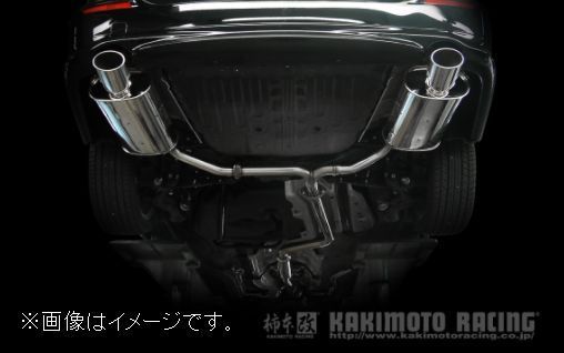 個人宅発送可能 柿本 マフラー KRnoble Ellisse クリスタルAB HONDA オデッセイ DBA-RB3 後期 NA K24A 2WD 5AT (H52382B)_画像4