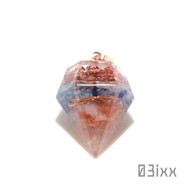 [ free shipping * prompt decision ]. salt orugo Night small diamond pendant top kai ya Night Indigo . stone natural stone parts amulet 03ixx