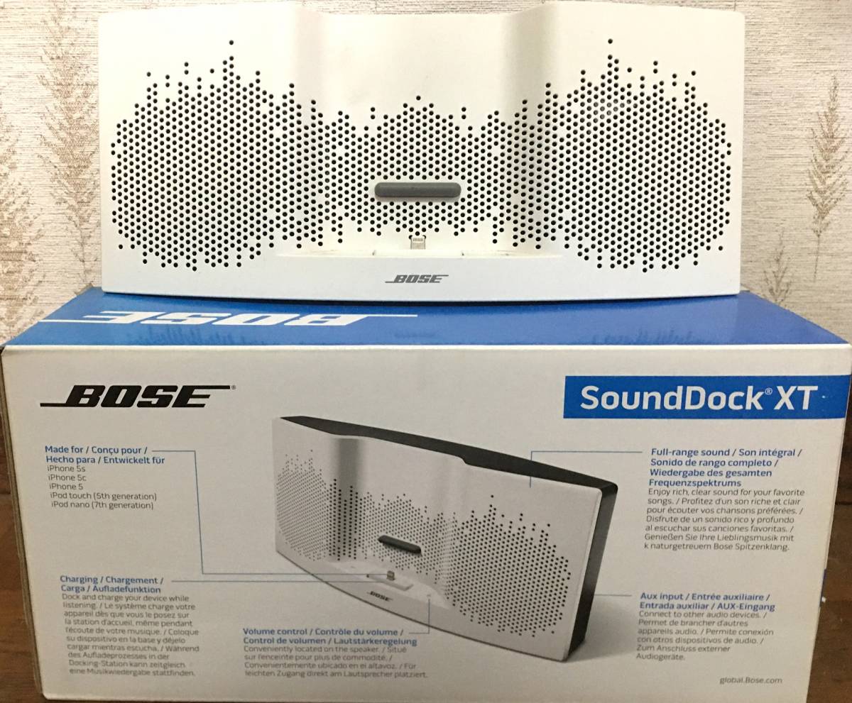 ★☆★ Bose SoundDock XT スピーカー IPHONE (ホワイト/ダークグレー) 新品同様品 ★☆★