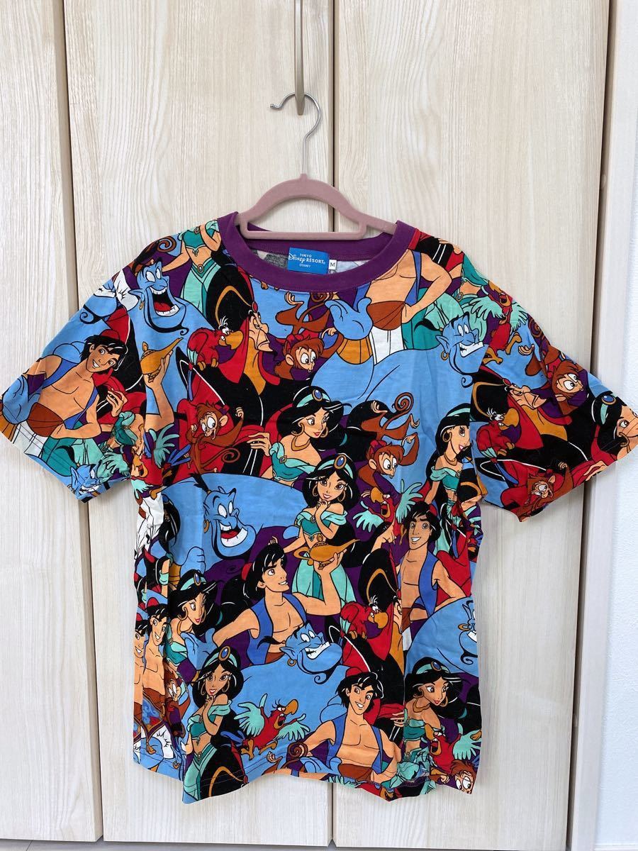 Paypayフリマ ディズニー 総柄 Tシャツ ディズニーリゾート アラジン 総柄 Disney 半袖tシャツ Tdr ディズニー Tシャツ