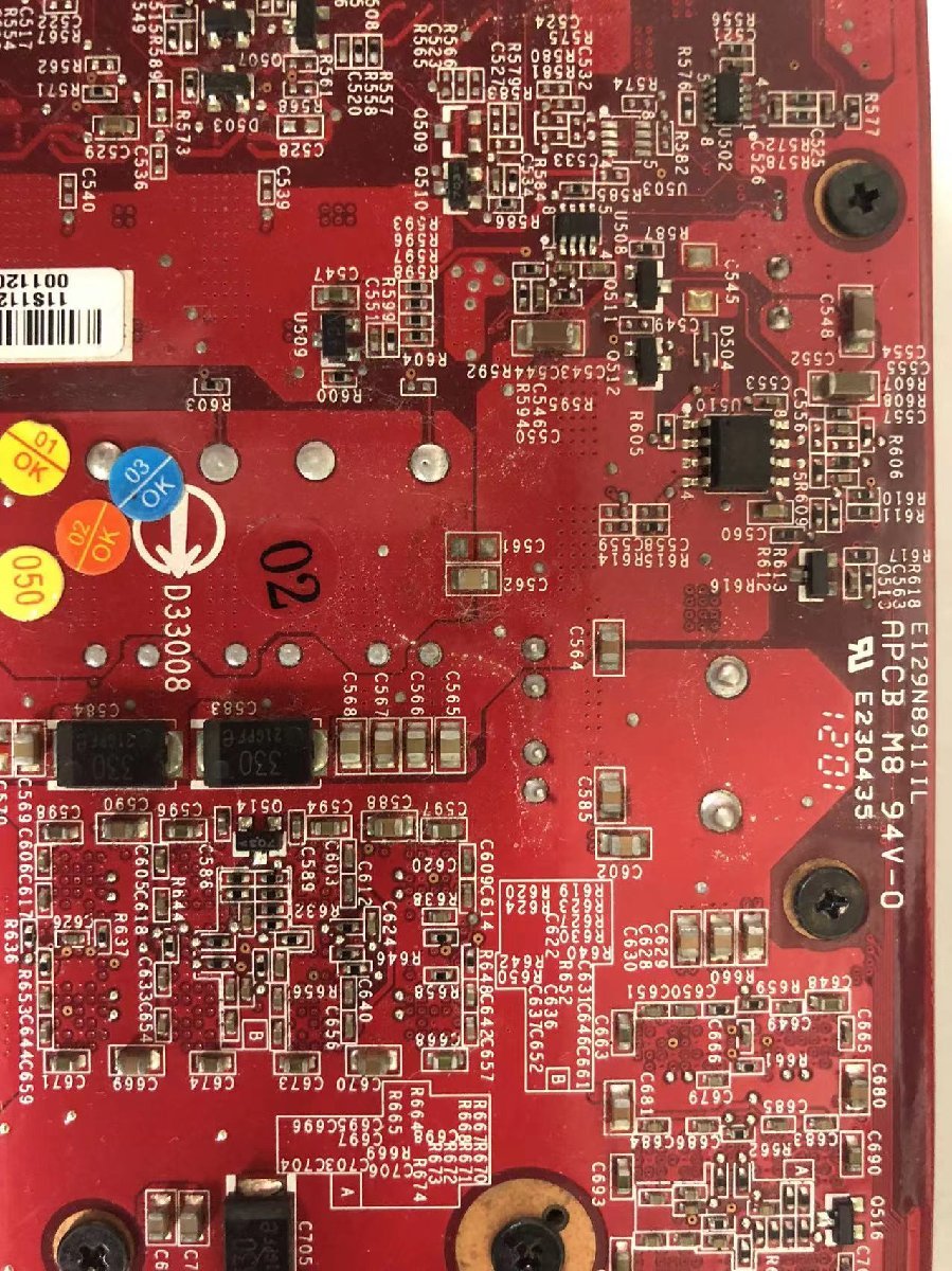 NVIDIA GEFORCE APCB M8 94V-0 グラフィックスプカード 動作未確認_画像7