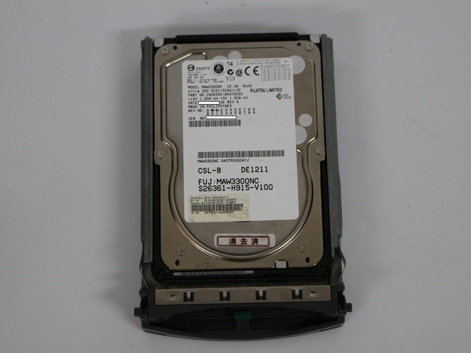 半額】 FUJITSU MAW3300NC 3.5インチ 300GB HDD RPM 10K SCSI ULTRA320