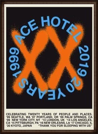 Ace Hotel XX Collection 20周年限定（エースホテル） 額装品-