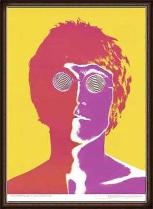 ザ ビートルズ ジョン・レノン 1967年(リチャード アベドン) 額装品