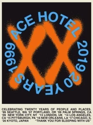 ポスター エースホテル Ace Hotel XX Collection 20周年限定