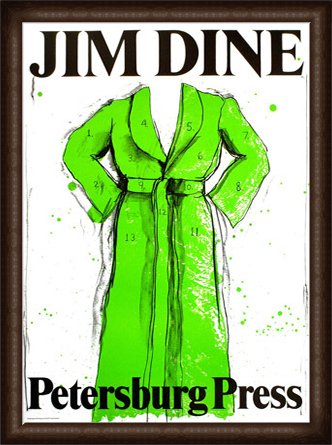 Petersburg Press green robe 1971/ジム ダイン/額装済 www.ajyall.com