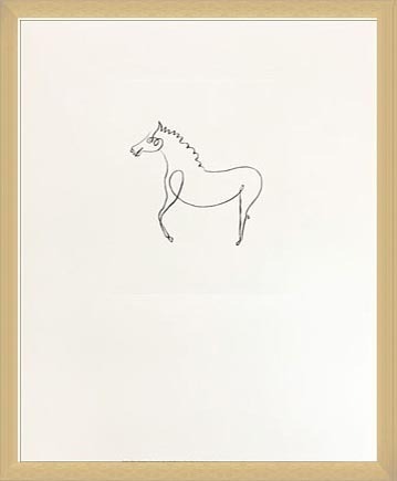The hose(馬)(パブロ ピカソ) 額装品 www.cleanlineapp.com
