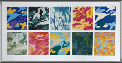 camouflage 1987/ウォーホル/フレーム額装_画像1
