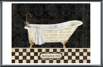 French Bathtub II(アーティスト不明)額装済ポスター_画像1