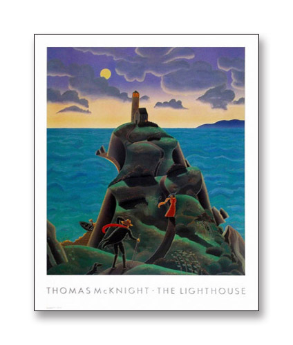 light house / Thomas Mac Night / art poster 