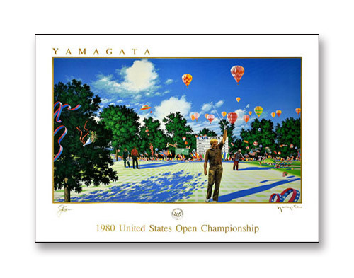 United States Open 1980/ヒロ ヤマガタ/額装済_画像2