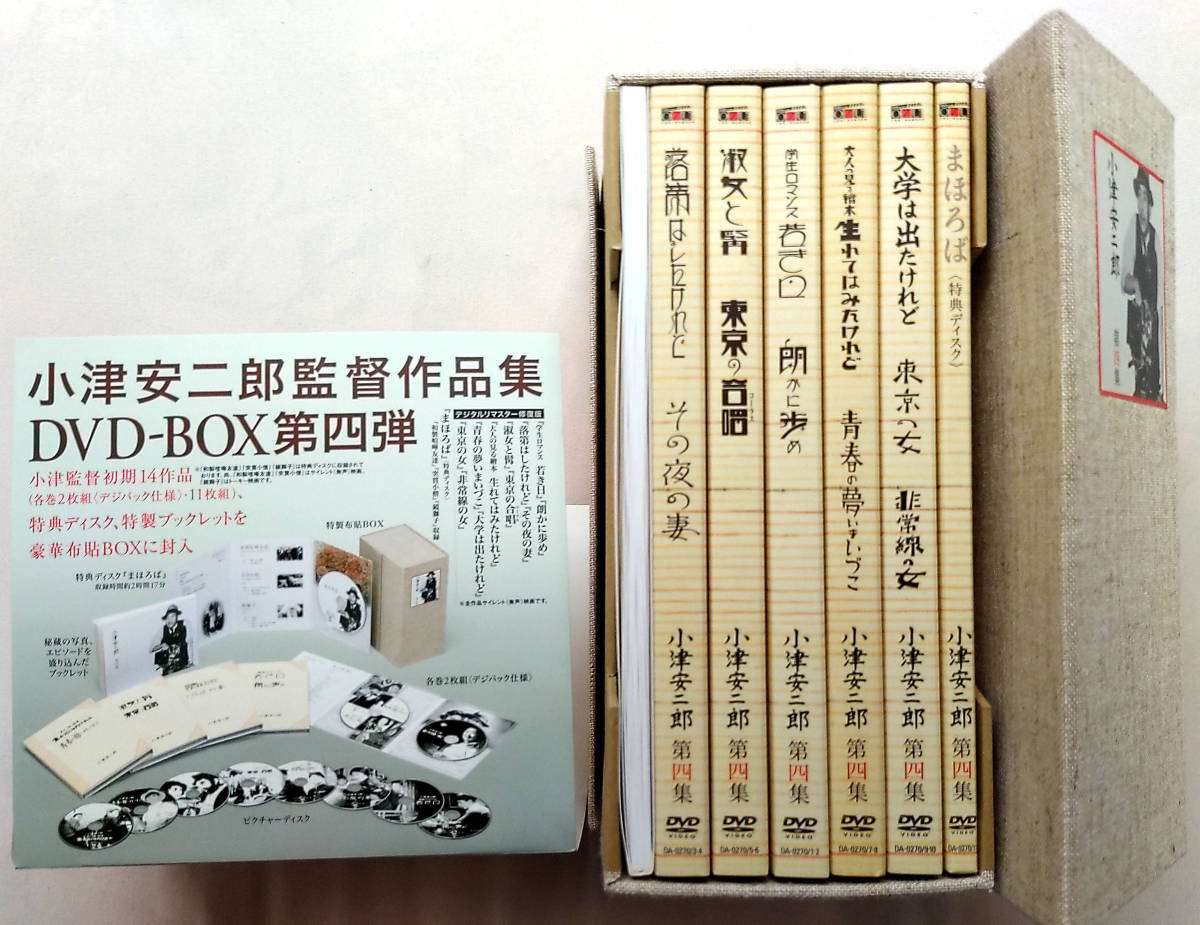 『小津安二郎 DVD-BOX』第一集～第四集揃い　初回全購入特典「東京物語」復刻パンフ付_画像4