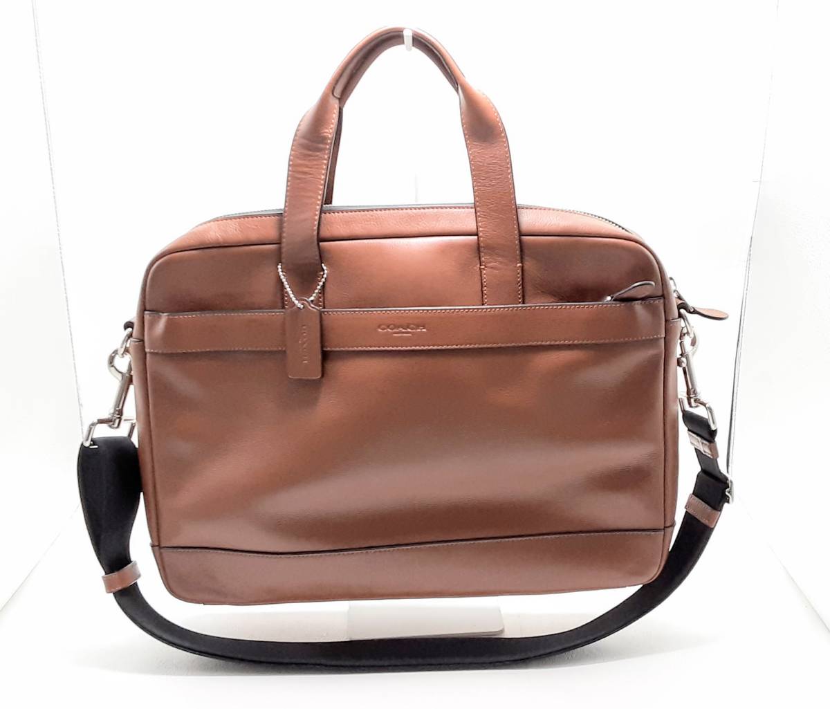 【限定最安値】 COACH 　コーチビジネスバッグ　茶色　正規品 ビジネスバッグ