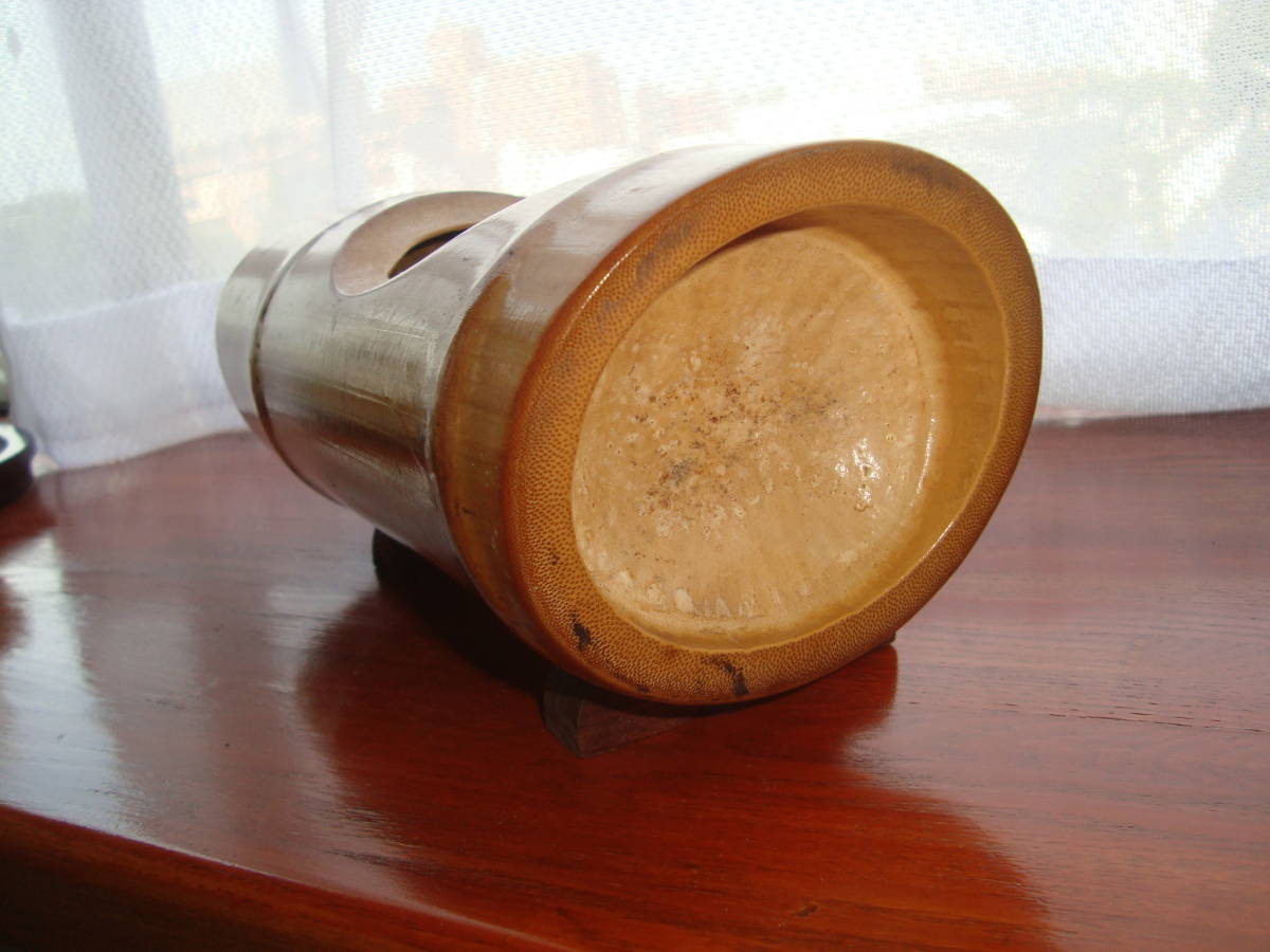 竹製花器と木製デッサン人形２体のセット　USED_画像4