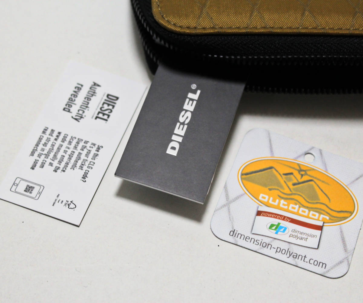 《DIESEL ディーゼル》新品 軽量 ラウンドファスナー式長財布 ウォレット プレゼントにも ラッピング袋付 A6321_画像8