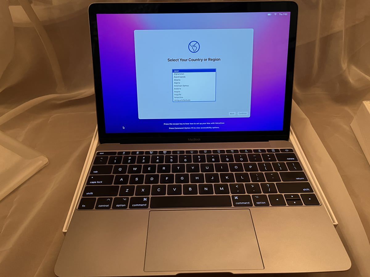 超美品 Apple MacBook スペースグレイ Core i7 12インチ 付属品全て込み 箱付き 付属品の状態良し 英字キーボード 