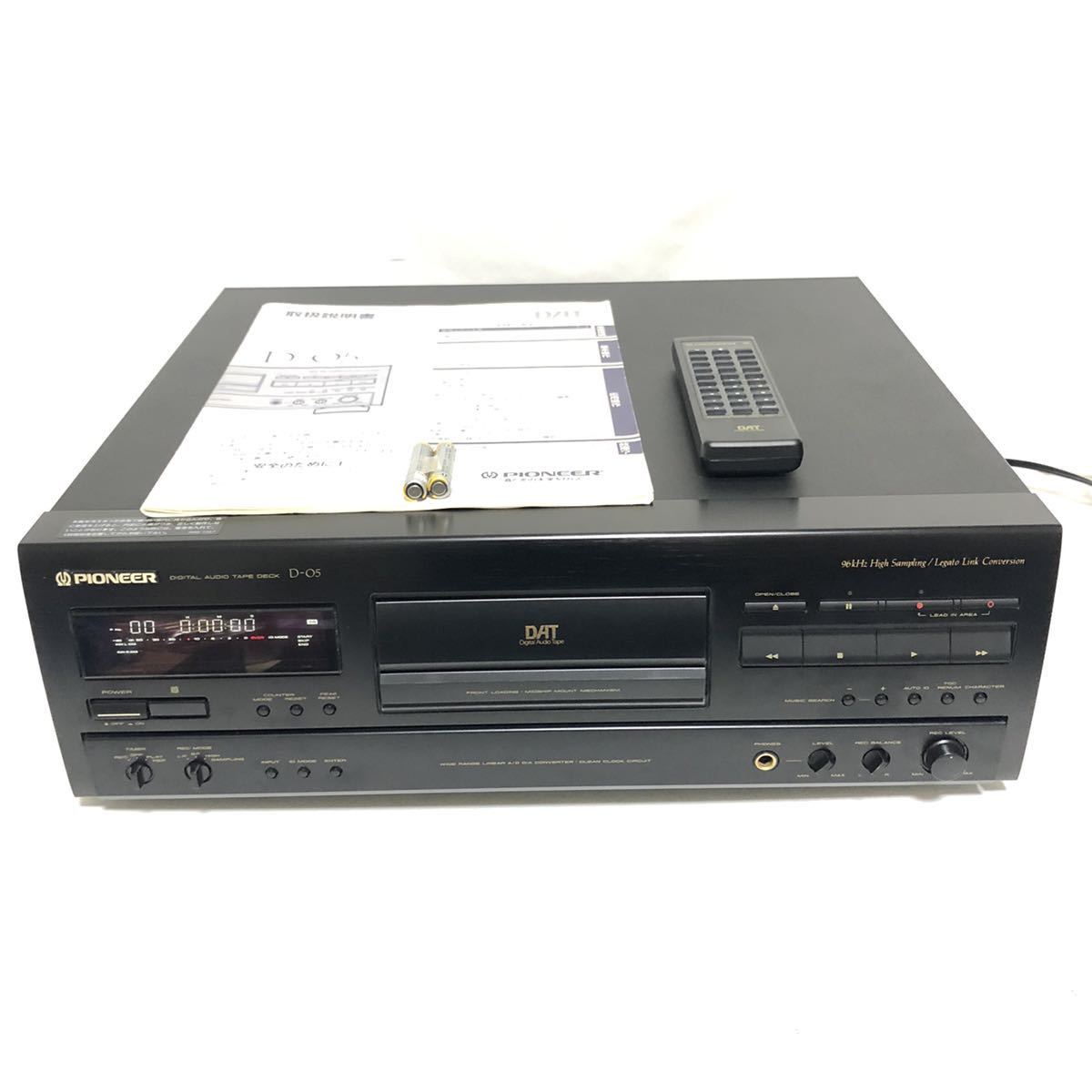 極美品☆リモコン☆取説付属】PIONEER DATデッキ D-05 96kHzハイ