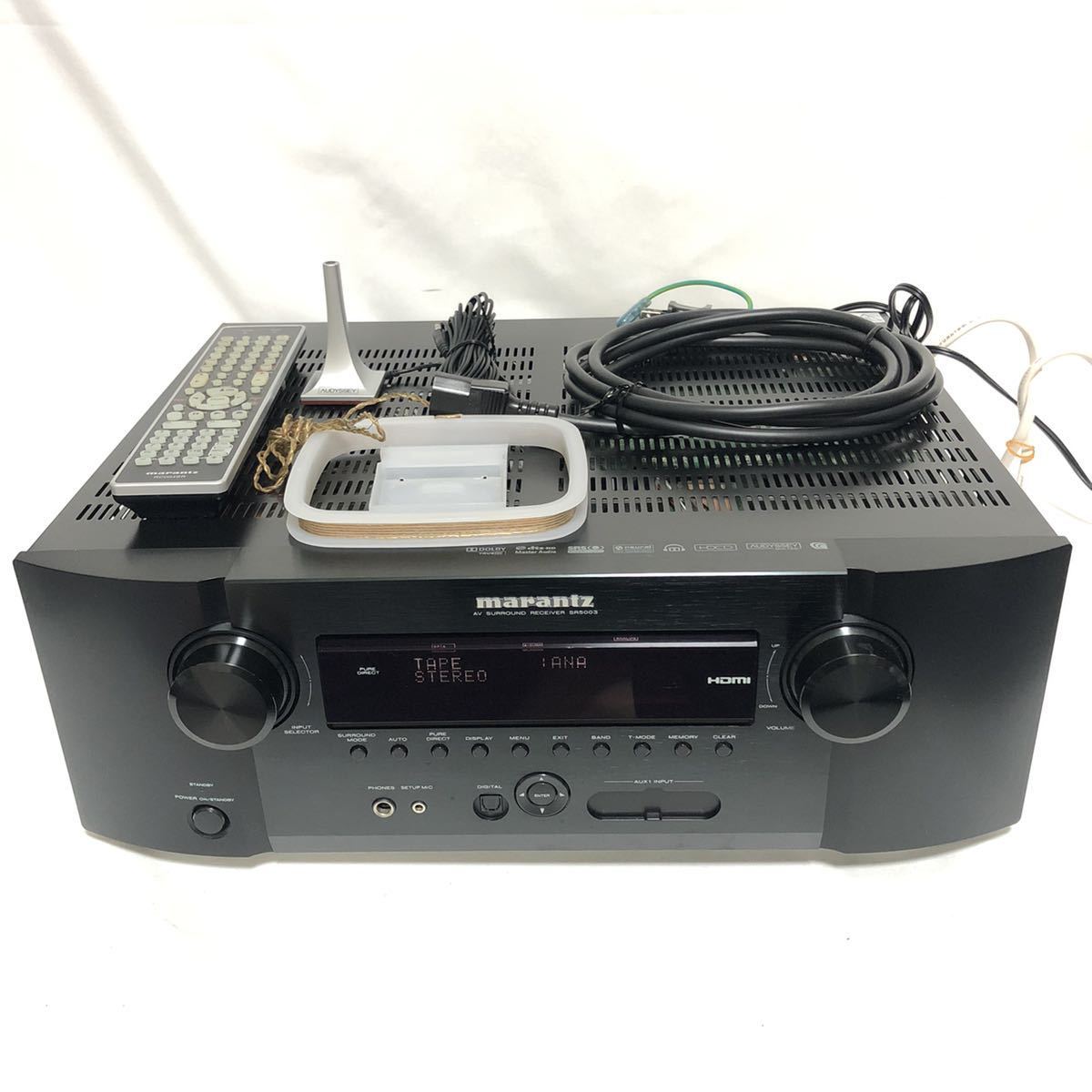 【動作☆付属品充実】marantz マランツAVサラウンドレシーバーアンプ SR5003 DENON セットアップマイク付き audyssy