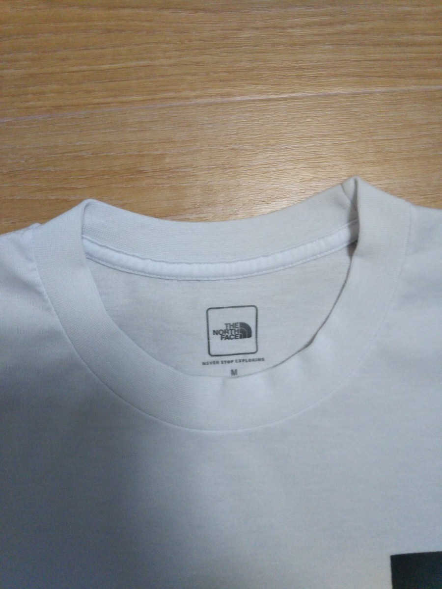 ノースフェイスTシャツ、スクエアBoxロゴ半袖Tシャツ【メンズMサイズ】