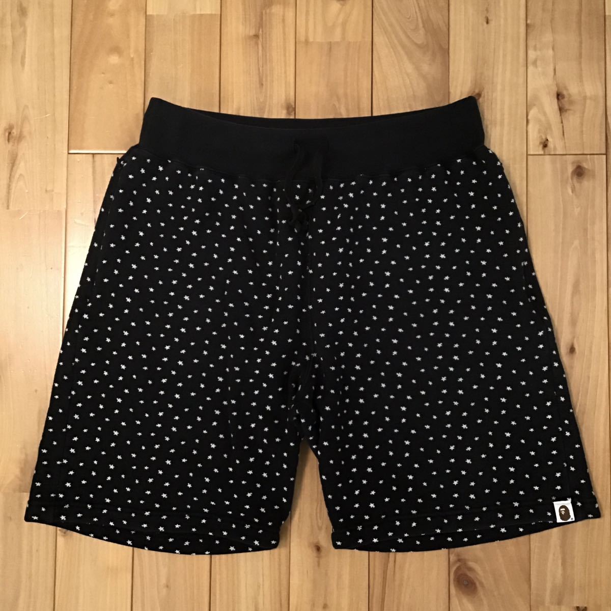 BAPESTA LOGO スウェット ハーフパンツ Lサイズ a bathing ape BAPE sta sweat shorts ショーツ エイプ ベイプ star スター kd2