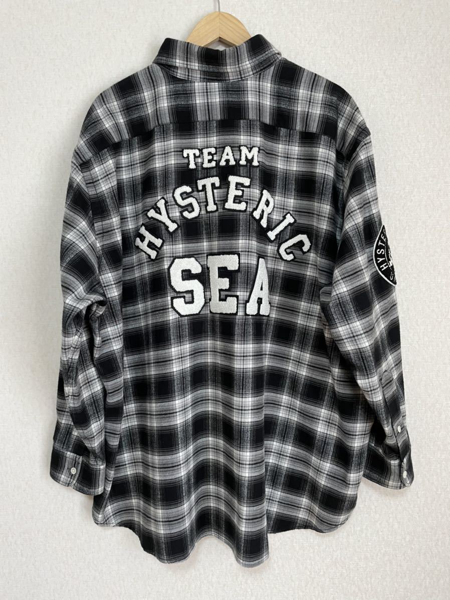 WIND AND SEA×HYSTERIC GLAMOUR CHECKSHIRT-