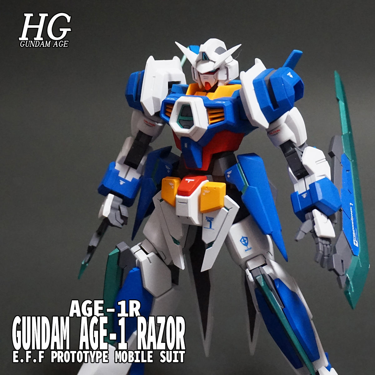 HG ガンダムAGE-1 レイザー 塗装済改修完成品_画像2