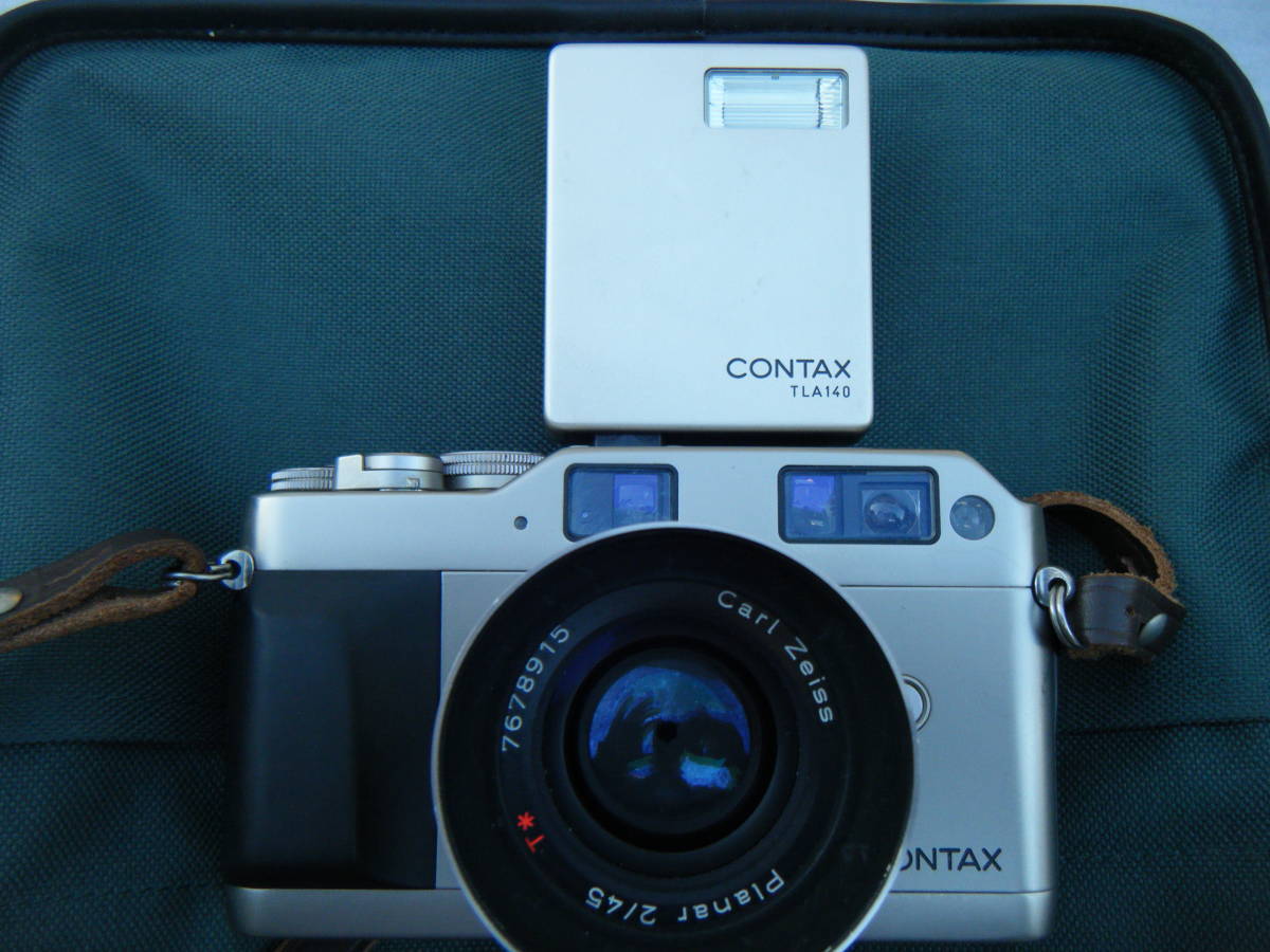 CONTAX G1 /カールツァイス45mmレンズ TLA140フラッシュ-