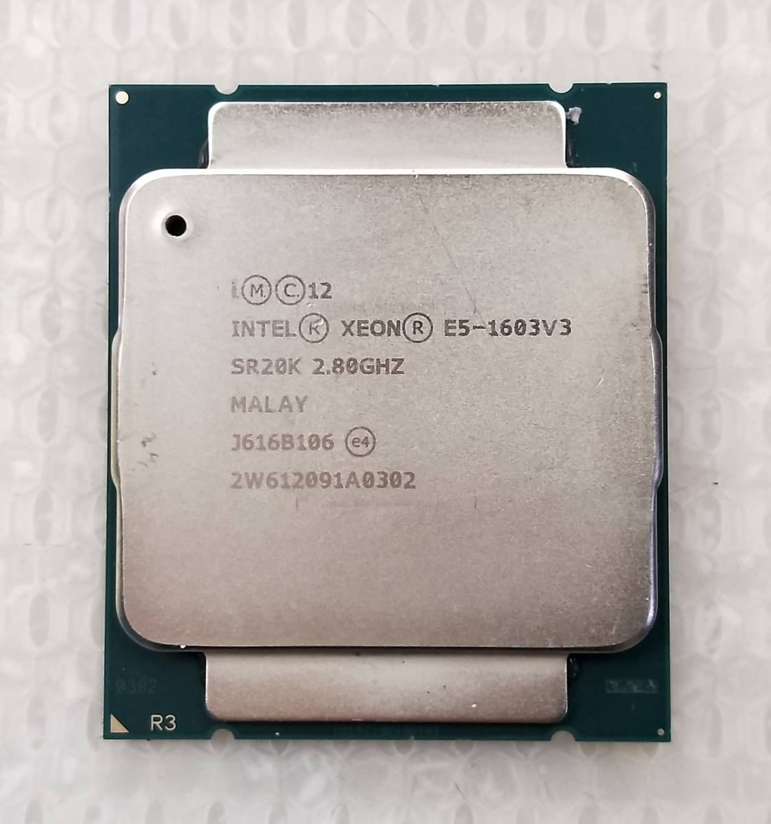 【中古現状品】【CPU】INTEL XEON E5-1603V3 SR20K 2.80GHz　■CPU 316_画像3