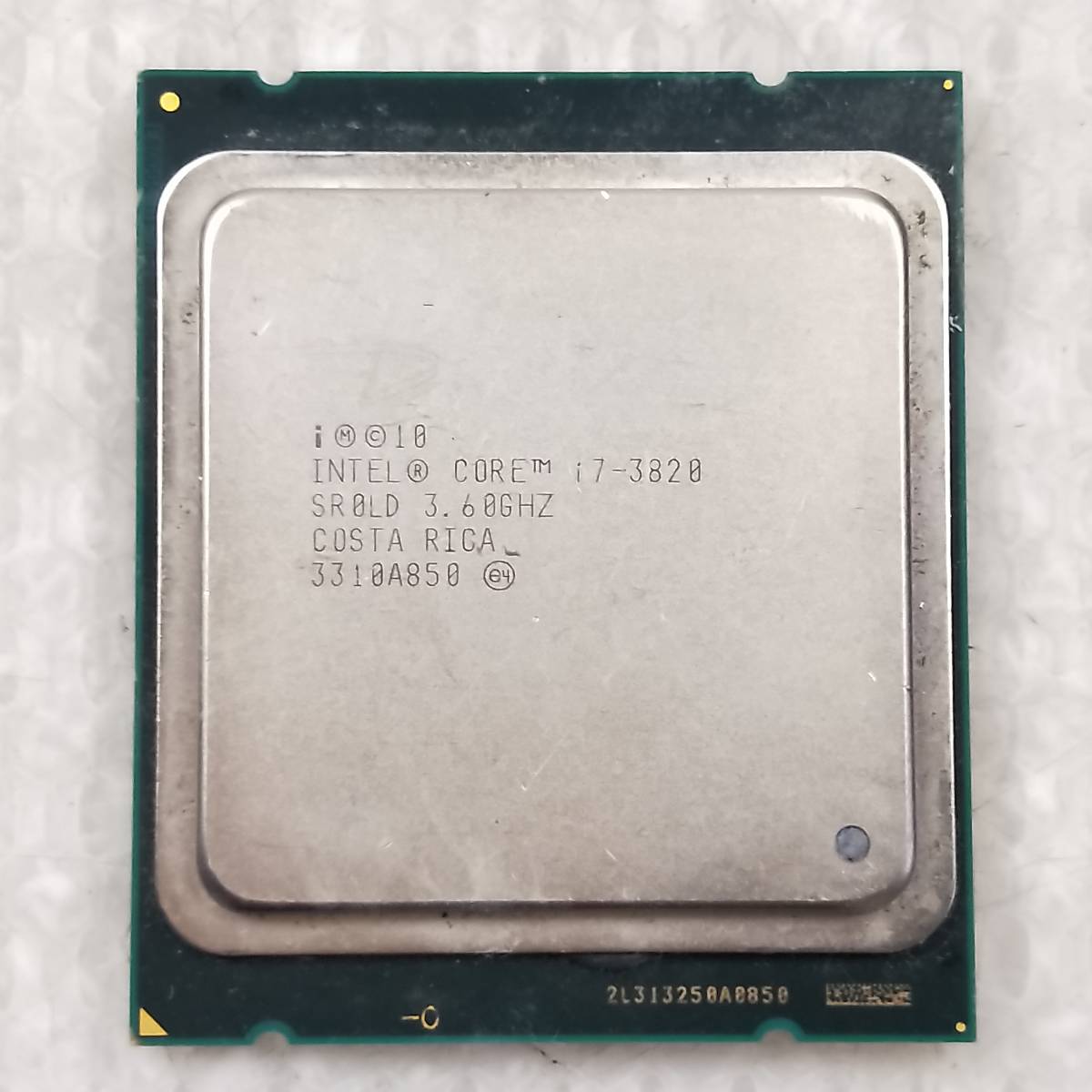 【中古現状品】【CPU】Core i7-3820 3.60GHz SR0LD■365_画像2