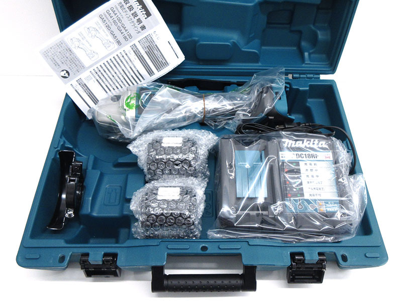 未使用】makita(マキタ) 18V 100mm 充電式ディスクグラインダ